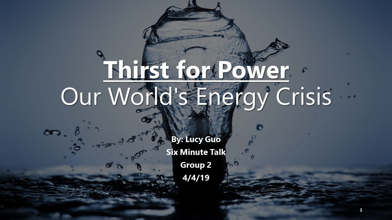 Thirst for Power: Our World's Energy Crisis slide